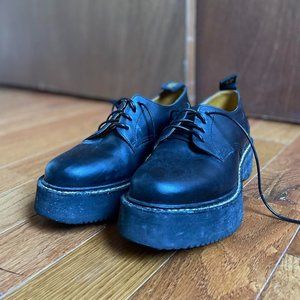 R13 Single Stack Oxfords in Leather